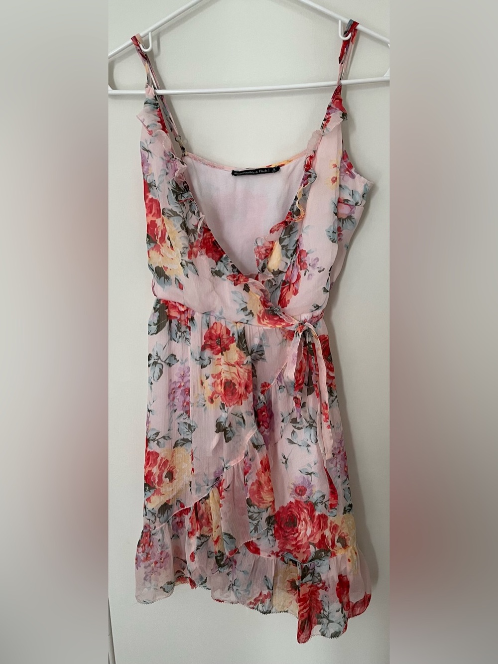 Abercrombie & Fitch Floral Wrap Mini Dress | Size S - Picture 4 of 5